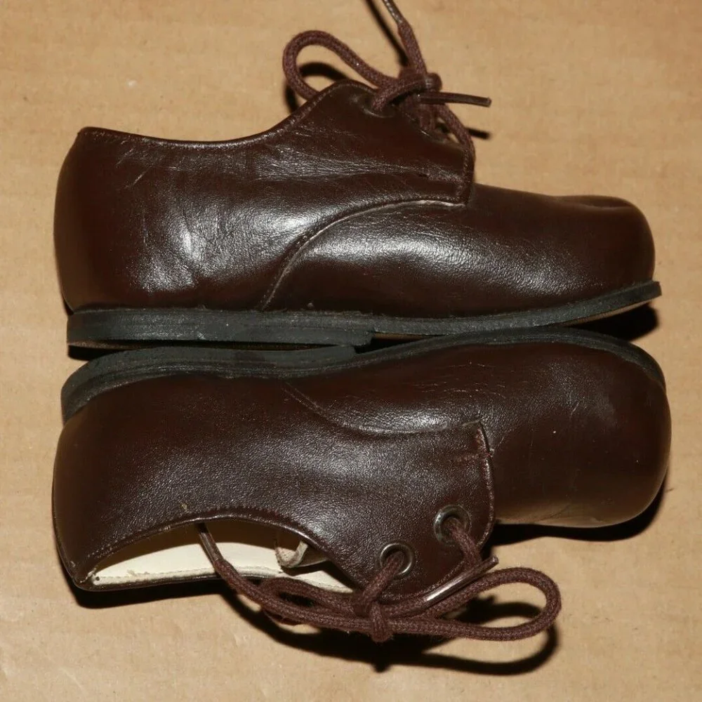 Vintage brown oxford shoes baby boy dressy 6-9m Calzado de Lujo